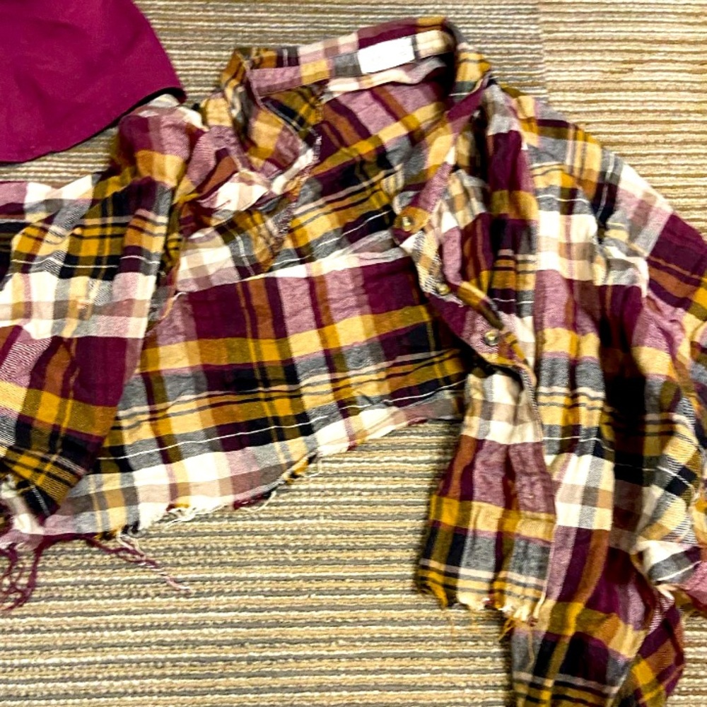 Cropped flannel